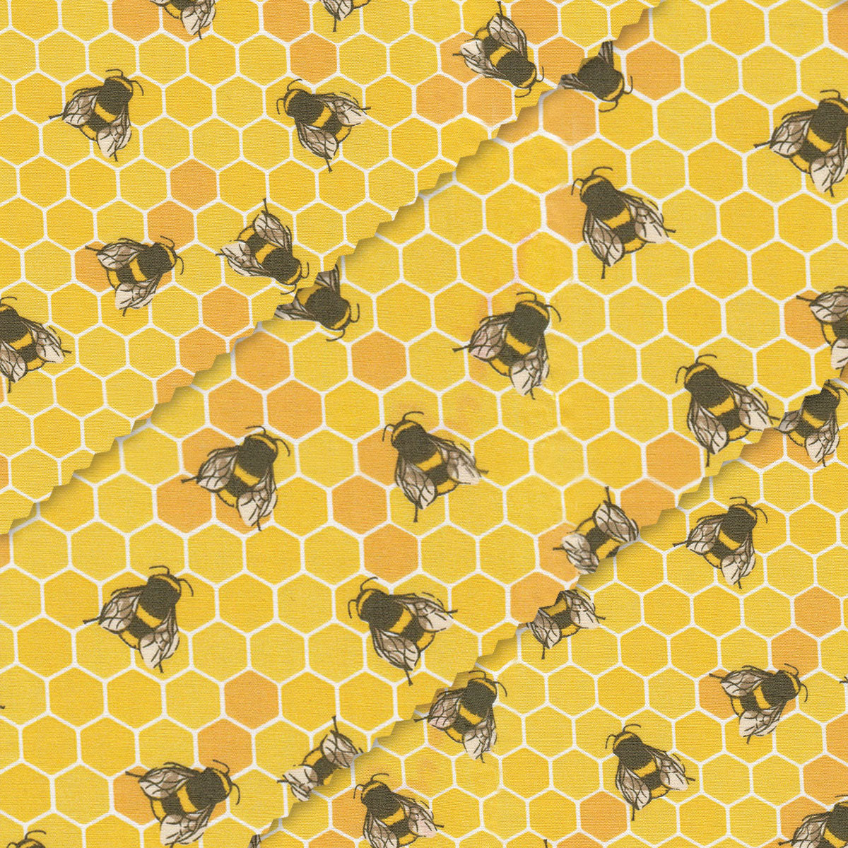 Bee Honeycomb Pattern for Beeswax Food Wraps