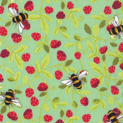 Bee & Strawberries - Green - Variety Pack (S/M/L)