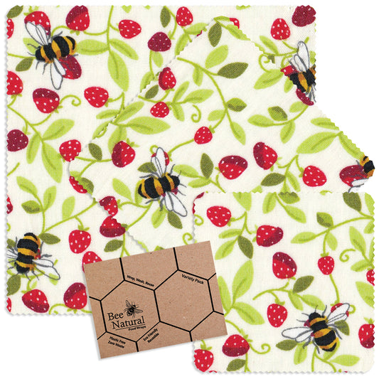 Bee & Strawberries - Variety Pack (S/M/L)