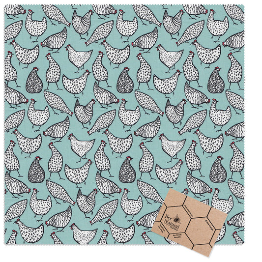 Chickens - Blue - Extra Large Wrap (50cm)