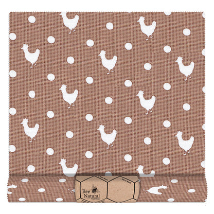 Chickens - Brown - On a Roll (35cm x 110cm)