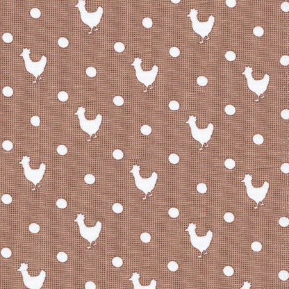 Chickens - Brown - On a Roll (35cm x 110cm)