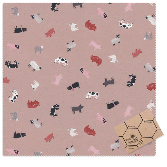 Farm - Peach - Extra Large Wrap (50cm)